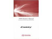 2008 Toyota Camry Owners Manual User Guide Reference Operator Book Fuses Fluids
