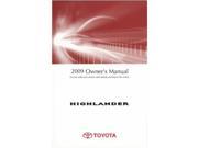 2009 Toyota Highlander Owners Manual User Guide Reference Operator Book Fuses
