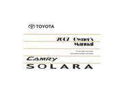 2007 Toyota Camry Solara Owners Manual User Guide Reference Operator Book Fuses
