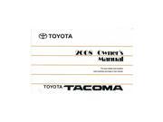 2008 Toyota Tacoma Owners Manual User Guide Reference Operator Book Fuses Fluids