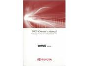 2009 Toyota Yaris Owners Manual User Guide Reference Operator Book Fuses Fluids