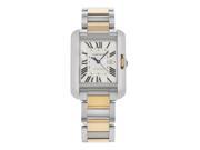 Cartier Tank Anglaise W5310037 18K Rose Gold Steel Automatic Ladies Watch