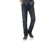 Demon Hunter Men s Straight Leg Dark Blue Jeans S8003 1 29