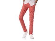 Demon Hunter Men s Slim Fit Light Coral Chino Trousers S9115 34