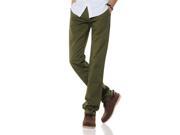 Demon Hunter Men s Regular Fit Green Chino Trousers S9006 29