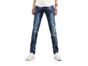 Demon Hunter Men s Slim Fit Blue Jeans S8308 34