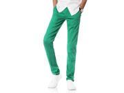 Demon Hunter Men s Slim Fit Peacock Green Chino Trousers S9116 29