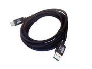 Rhino USB Type C Male to USB 3.0 A Male Cable 1 Meter Black