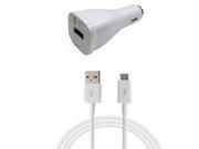 Samsung Adaptive Fast Quick Charging Vehicle Charger with 5 Feet Micro USB Cable for Samsung Devices White EP LN915UWESTA