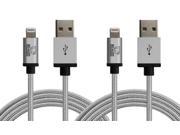 Rhino Apple MFI Certified Lightning Cable 10 Feet Space Grey Braided Extra Strong Jacket Sync Charge Apple iPhone 5 5s 5c SE 6 6s 6 Plus 6s Plus 7