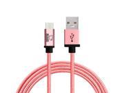 Rhino certified micro USB Cable 3.3 Feet Rose Gold Tough Braided Extra Strong Jacket Sync Charge 5000 Bend Lifespan for Samsung Nexus LG Motorola A
