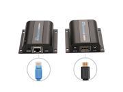 1080P WALL HDMI Extender Converter UP to 60M With IR Remote Video Audio Extender Over Cat6 6E HDMI lossless Transmission Automatic Adjustment to Match Cab
