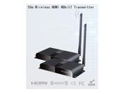 Wireless HDMI HDbitT Transmitter Reciver Kit Full HD 1080p transmit up to 50m 164ft IR remote extender for controlling source device plug and play no sof