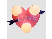 Lovely Pink 3 Lights LED Children s Bedroom Ceiling Lamps Wooden Heart Princess Room Baby Room Ceiling Lamp Fixtures