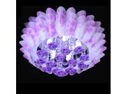 Romantic Plastic Flowers Bedroom Ceiling Lamp Fashion Crystal Living Room Ceiling Lights Girl s Room Ceiling Lamps