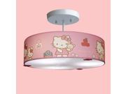 Cartoon Pink Fabric Girl s Room Ceiling Lamp Cute Baby Room Ceiling Light Lamps Bedroom Ceiling Lights