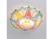 Mediterranean Painted Glass Baby Room Ceiling Fixtures Cute Children s Bedroom Ceiling Lamp Kitchen Ceiling Light