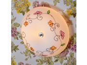 Cute Glass Flowers Children s Room Ceiling Fixtures Pastoral Painted Baby Room Ceiling Light Girl s Bedroom Ceiling Lamps