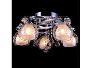 5 Heads Crystal Dining Room Ceiling Light Fashion Acrylic Living Room Ceiling Lamps Bedroom Ceiling Lamp Fixtures