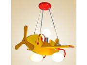 Yellow Cartoon Airplane Baby Room Pendant Lamps Creative Children s Room Pendant Light Boy Bedroom Pendant Lights