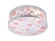 Pink Plum Blossom Girk s Ceiling Lamps Acrylic Carved Bedroom Ceiling Light Round Little Living Room Ceiling Lights