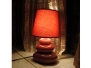 Cute Ceramics Stone Child Room Mini Desk Lights Pastoral Fabric Kid s Room Desk Lamp Bedroom Table Lamps