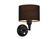 Simple Iron Fabric Living Room Wall Sconces Creative Bedsides Wall Lights Hallway Balcony Stairs Wall Lamps