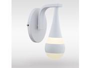 LED White Drop Shape Bedsides Wall Lamps Washroom Wall Lights Corridor Wall Sconces Lamp Light