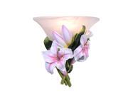 Creative Romantic Lily Living Room Wall Sconces Pastoral Bedroom Bedsides Wall Light Hallway Balcony Wall Lamp