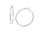 Pascollato Jewelry Surgical Steel Round Thin Hoop Earrings Hinged Closure Women s Fashion Big Hoops 50 Mm Or 2 Classic E13405