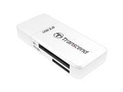 Transcend TS RDP5K USB 2.0 Card Reader Support SDHC UHS I SDXC UHS I Micro SD Micro SDHC UHS I SDXC UHS I White Black