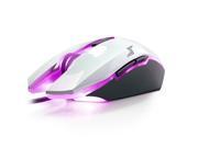 Dare U 2000DPI 7 Programmable Keys LED Backlight 4 Colors USB Wired Advanced Ambidextrous Wrangler Gaming Mouse White