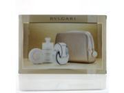 Bvlgari Omnia Crystalline Coffret Eau De Toilette Spray 65ml 2.2oz Soap 75g 2.6oz Body Lotion 75ml 2.5oz Pouch 3pcs 1pouch