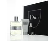 Eau Sauvage By Christian Dior 3 PIECE GIFT SET 3.4 OZ EAU DE TOILETTE SPRAY 0.10 OZ EAU DE TOILETTE SPRAY 1.7 OZ SHOWER GEL