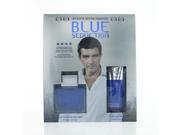 Blue Seduction For Men By Antonio Banderas 2 PIECE GIFT SET 3.4 OZ EAU DE TOILETTE 3.4 OZ AFTER SHAVE BALM