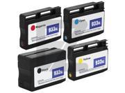 E Z Ink ™ Remanufactured Ink Cartridge Replacement For HP 932XL 932 XL 933XL 933 XL High Yield 4 Pack 1 Black 1 Cyan 1 Magenta 1 Yellow CN053AN CN054AN C