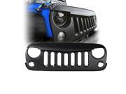 Xprite Front Matte Black Angry Bird Grille for Jeep Wrangler Rubicon Sahara Sport JK 2007 2016