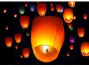 50 Multi Color Paper Chinese Sky Fire Lanterns Wishing Flying Candle Lamp