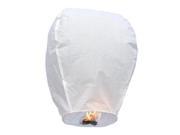 50 White Paper Chinese Sky Fire Lanterns Wishing Flying Candle Lamp