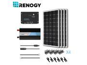 Solar Panel Kit 400 Watts Off Grid Inverter 400W Charge Controller Mount
