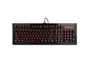 1STPLAYER STEAMPUNK Black Switch Mechanical Wired Gaming Keyboard Six Red LED Effects Wave Ripple Reactive Breathing and More 180° Adjustable Keyboard St