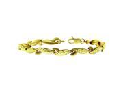 Yellow Gold Lobster Claw Bracelet