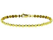 Yellow Gold Classic Pearl Link Bracelet
