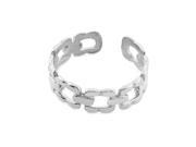 Silver Chain Link Toe Ring