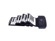 Konix 88keys roll up hand roll piano keyboards for family gift or Christmas gift rubber made with different thickness