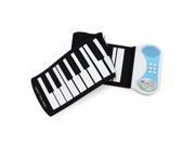 Konix 37keys roll up hand roll piano keyboards for family gift or Christmas gift rubber made with different key thickness built in speaker