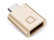 World s Smallest USB C to USB A Full Aluminum Mini Adapter Designed in Germany Gold