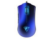 Rantopad FF Gaming Mouse with 5 Buttons 800 1600 3500DPI 1000MHz Breathing Ambient LED Backlit 2m Wired Gold plated USB Plug and play Ergonomic Gem Blue