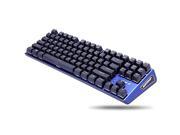 Rantopad MXX Mechanical Gaming Keyboard 87 Keys White Backlit Blue Switches Blue Aluminum Cover N Key Rollover