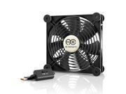 AC Infinity MULTIFAN S4 Quiet 140mm USB Fan for Receiver DVR Playstation Xbox Computer Cabinet Cooling